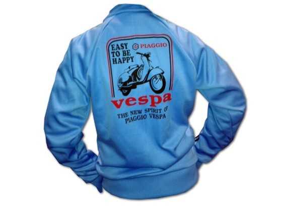 Vespa blue and black sweatshirt