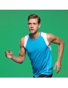 men running sleeveless breathable t-shirt