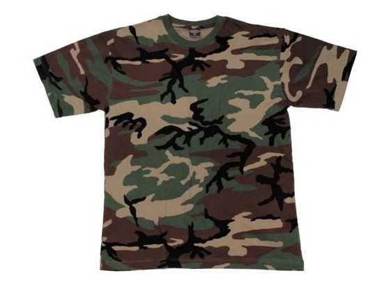 Short sleeve camouflage t shirt 