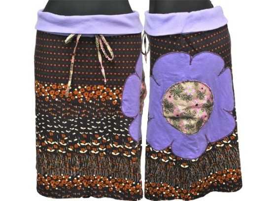 Flower purple skirt 