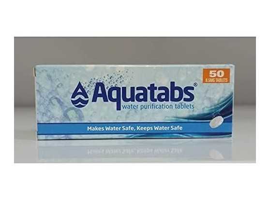 Pastillas Potabilizadoras Aquatabs 50 pastillas